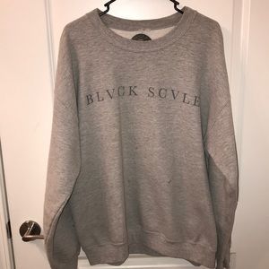 Black Scale Grew graphic Crewneck